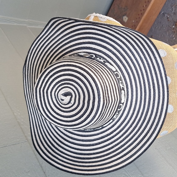 NWT Colombian Woven Western style Sun Hat With Coastal Cowgirl Band - Picture 3 of 8